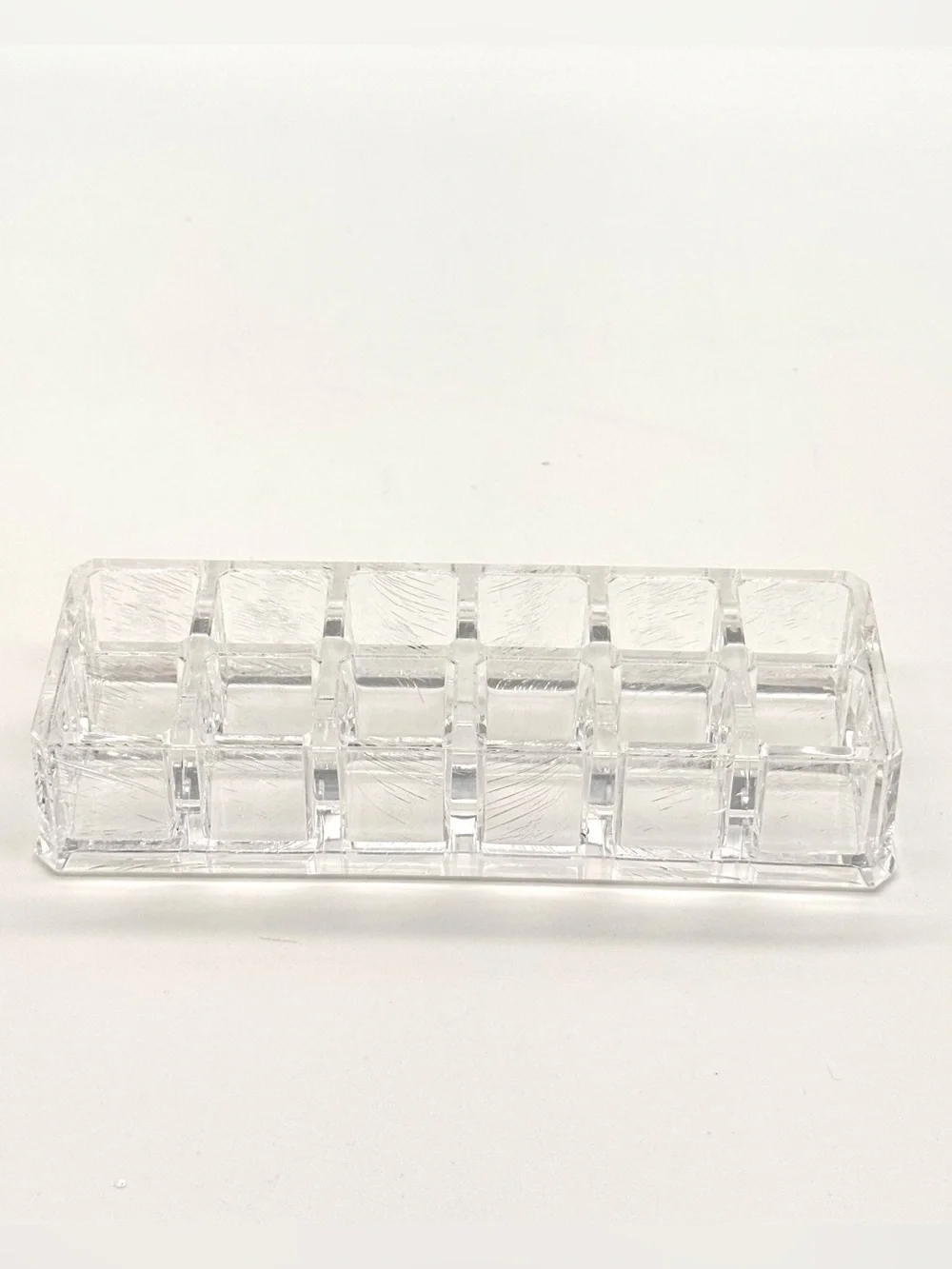 Clear Acrylic Makeup Organizer Set 4pc Lipstick Holder Vanity Storage